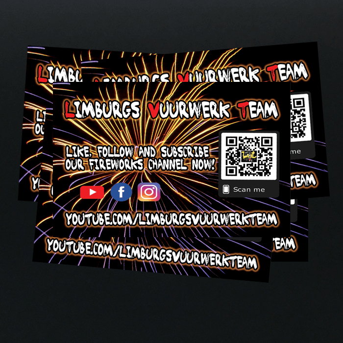 Limburgs Vuurwerk Team Set 5st Stickers
