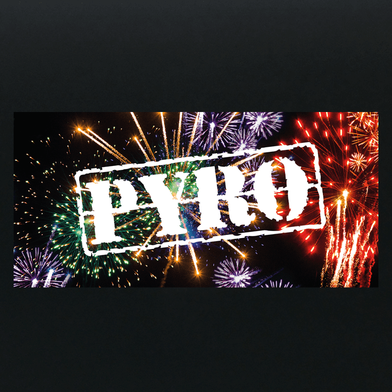 PYRO a sky full of Fireworks - Print on Dibond