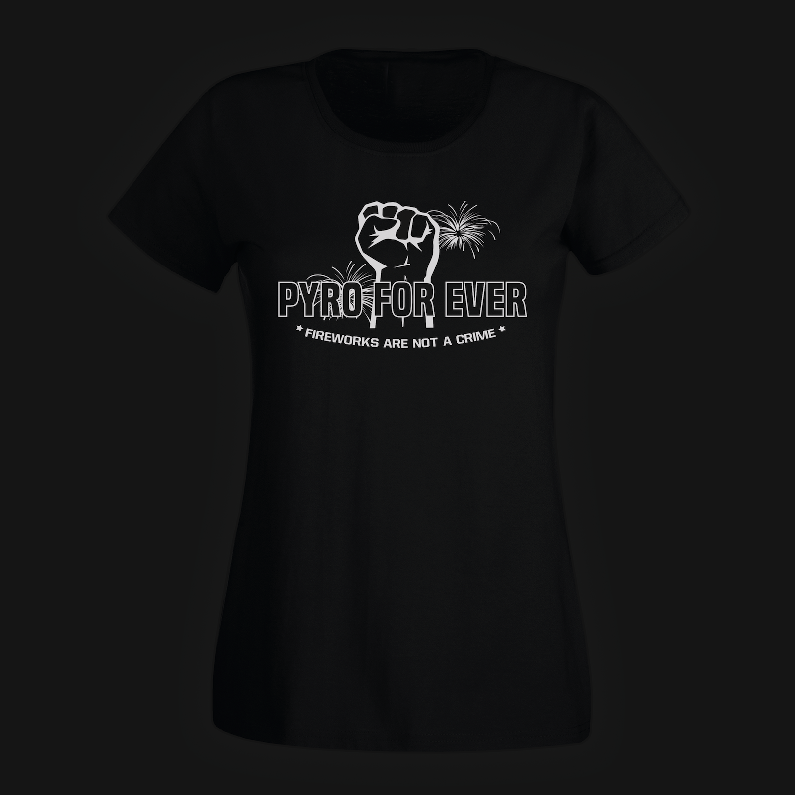PYRO FOR EVER Ladies Shirt Black