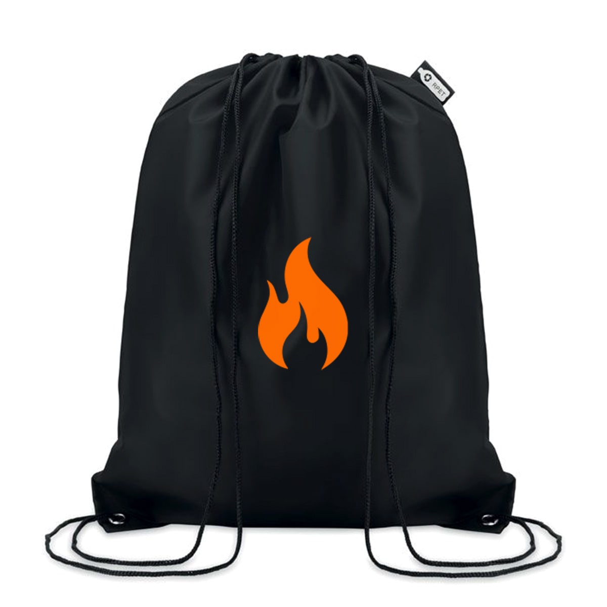 Backpack w/Flame Black NEW